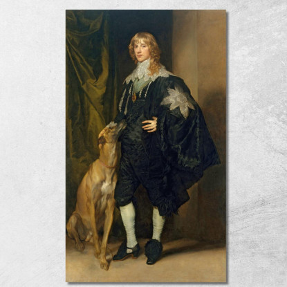 James Stuart Duca Di Richmond E Lennox Anthony van Dyck avd39 quadro stampato su tela
