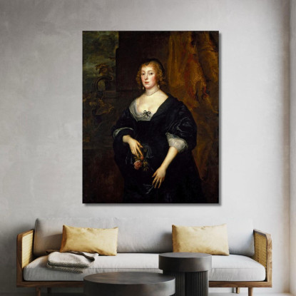 Signora Dacre 2 Anthony van Dyck avd43 quadro stampato su tela