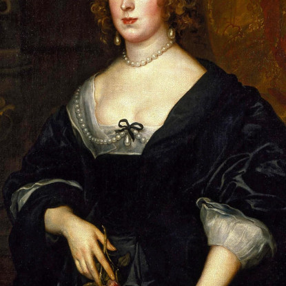 Signora Dacre 2 Anthony van Dyck avd43 quadro stampato su tela
