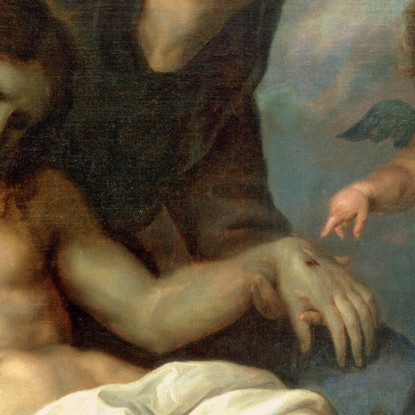 Compianto Sul Cristo Morto Anthony van Dyck avd46 quadro stampato su tela