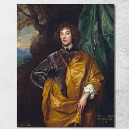 Filippo Anthony van Dyck avd59 quadro stampato su tela