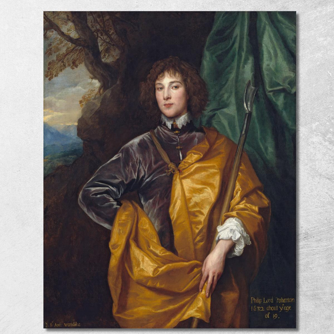 Filippo Anthony van Dyck avd59 quadro stampato su tela