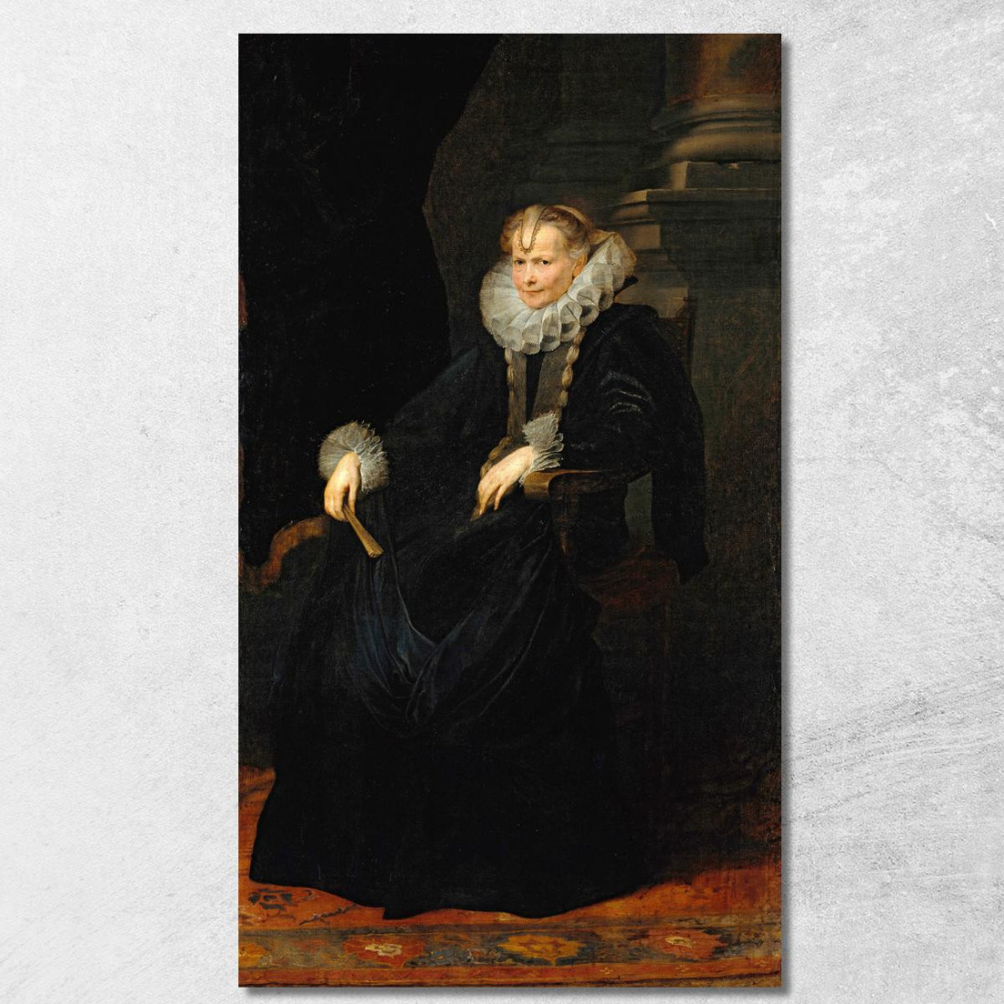 Ritratto Di Dama Genovese Anthony van Dyck avd64 quadro stampato su tela