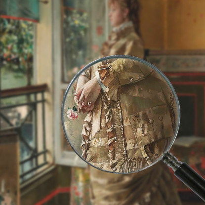 Malinconia Alfred Stevens stal67 quadro stampato su tela