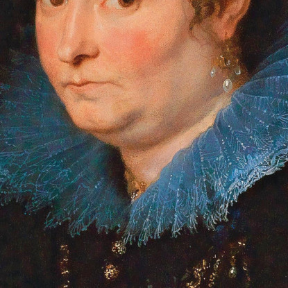 Ritratto Di Dama A Mezzo Busto Ritenuta Una Nobildonna Genovese Anthony van Dyck avd65 quadro stampato su tela