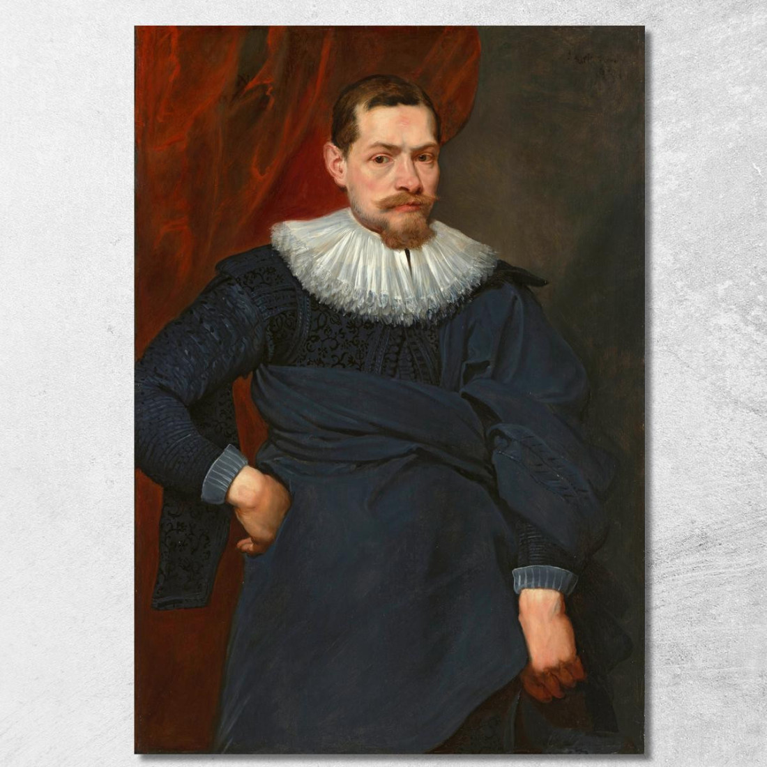 Ritratto D'Uomo 3 Anthony van Dyck avd68 quadro stampato su tela