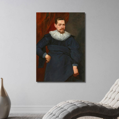 Ritratto D'Uomo 3 Anthony van Dyck avd68 quadro stampato su tela