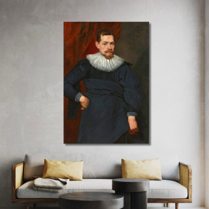 Ritratto D'Uomo 3 Anthony van Dyck avd68 quadro stampato su tela