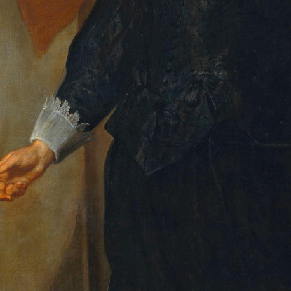Ritratto Di Un Nobile Forse Adriaan Van Der Borcht Anthony van Dyck avd69 quadro stampato su tela