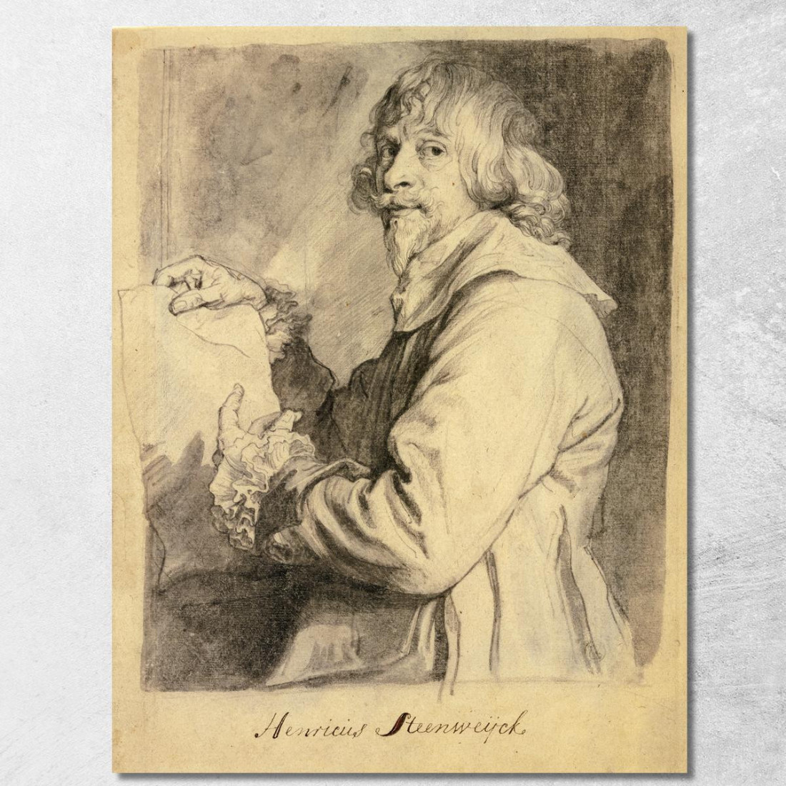 Ritratto Di Hendrick Van Steenwyck Il Giovane Anthony van Dyck avd78 quadro stampato su tela