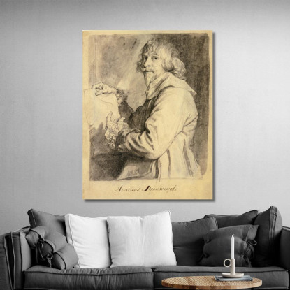 Ritratto Di Hendrick Van Steenwyck Il Giovane Anthony van Dyck avd78 quadro stampato su tela