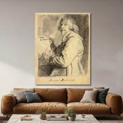 Ritratto Di Hendrick Van Steenwyck Il Giovane Anthony van Dyck avd78 quadro stampato su tela