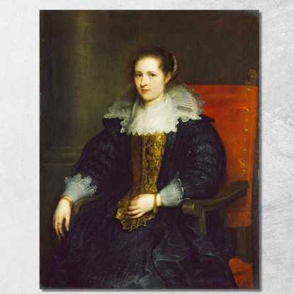 Ritratto Di Isabella Waerbeke Anthony van Dyck avd79 quadro stampato su tela