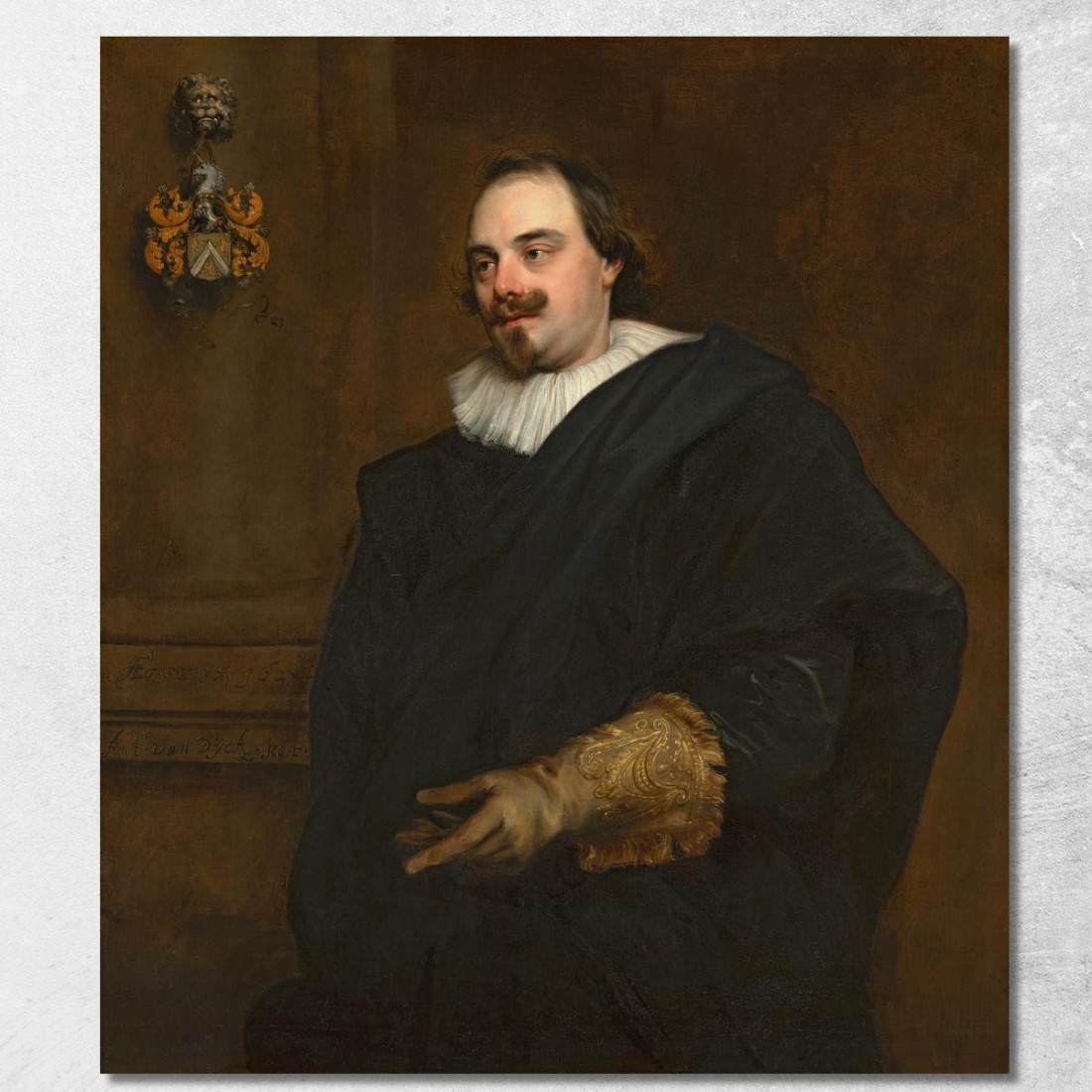 Ritratto Di Peeter Stevens Anthony van Dyck avd82 quadro stampato su tela