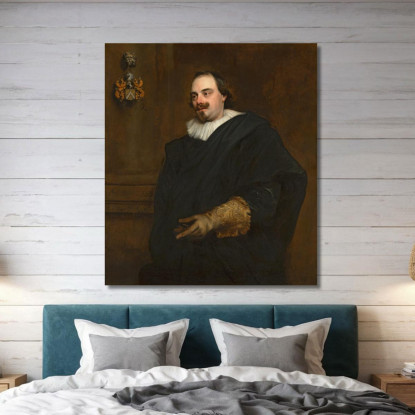Ritratto Di Peeter Stevens Anthony van Dyck avd82 quadro stampato su tela