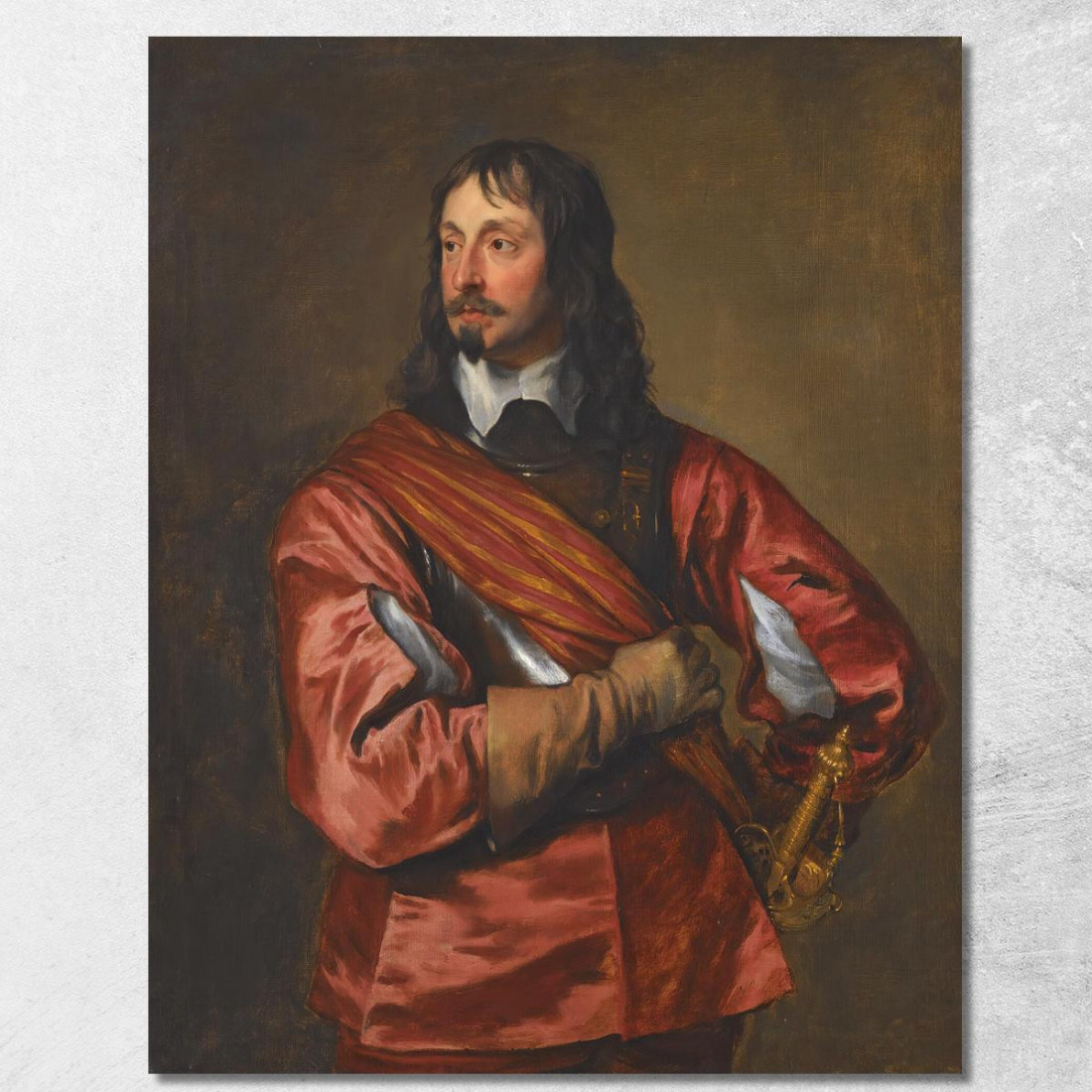 Ritratto Di Sir John Mennes Anthony van Dyck avd86 quadro stampato su tela