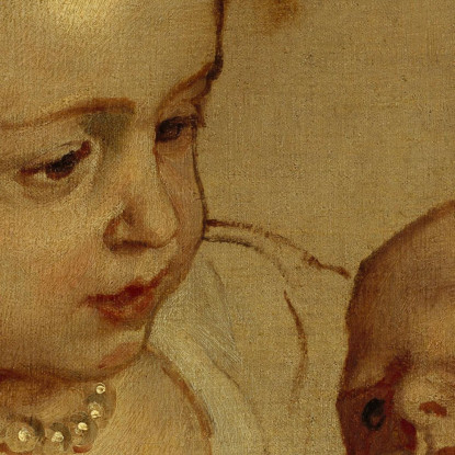 La Principessa Elisabetta E La Principessa Anna. Figlie Di Carlo I Anthony van Dyck avd90 quadro stampato su tela