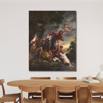 Rinaldo E Armida Anthony van Dyck avd95 quadro stampato su tela
