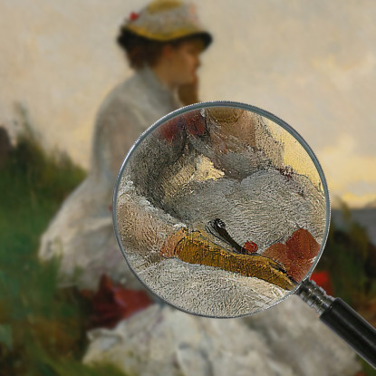 Pensieroso Alfred Stevens stal71 quadro stampato su tela