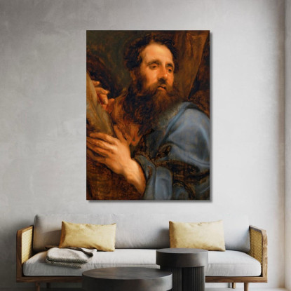 Sant'Andrea Anthony van Dyck avd97 quadro stampato su tela