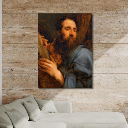 Sant'Andrea Anthony van Dyck avd97 quadro stampato su tela
