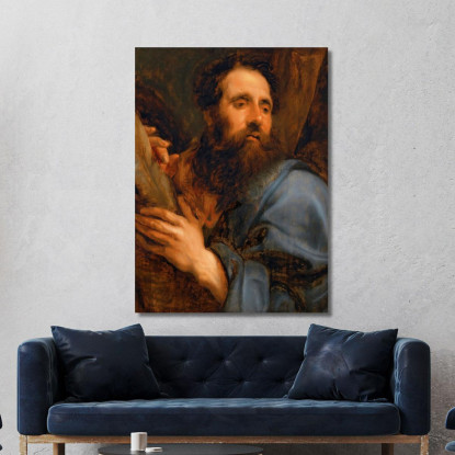 Sant'Andrea Anthony van Dyck avd97 quadro stampato su tela