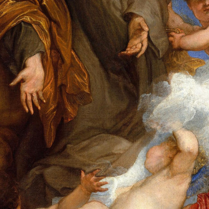 Santa Rosalia Intercede Per Gli Appestati Di Palermo Anthony van Dyck avd99 quadro stampato su tela