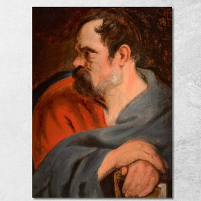 San Mattia Anthony van Dyck avd100 quadro stampato su tela