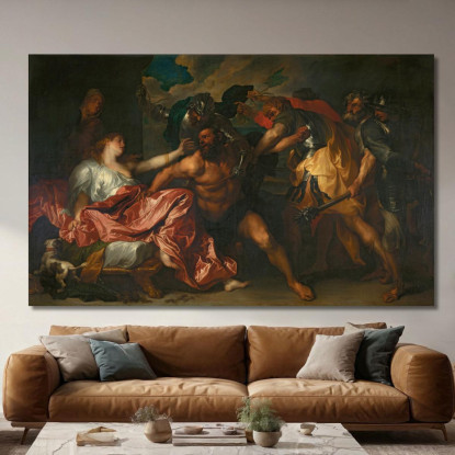 Sansone E Dalila 2 Anthony van Dyck avd101 quadro stampato su tela