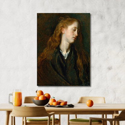Testa Di Studio Di Una Giovane Donna Anthony van Dyck avd105 quadro stampato su tela