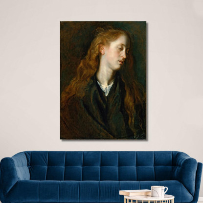 Testa Di Studio Di Una Giovane Donna Anthony van Dyck avd105 quadro stampato su tela
