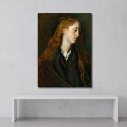 Testa Di Studio Di Una Giovane Donna Anthony van Dyck avd105 quadro stampato su tela