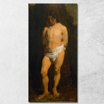 Studio Di Una Gioventù Nuda Anthony van Dyck avd108 quadro stampato su tela