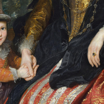 Susanna Fourment E Sua Figlia Anthony van Dyck avd110 quadro stampato su tela