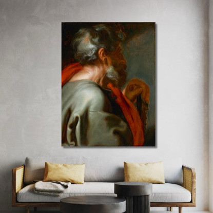 L'Apostolo Simone Anthony van Dyck avd111 quadro stampato su tela