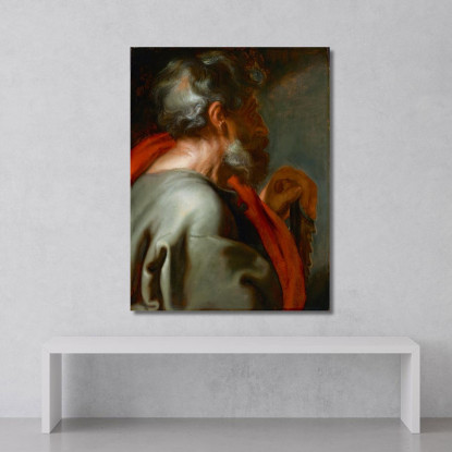 L'Apostolo Simone Anthony van Dyck avd111 quadro stampato su tela