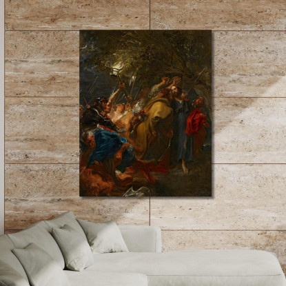 Il Tradimento Di Cristo Anthony van Dyck avd112 quadro stampato su tela