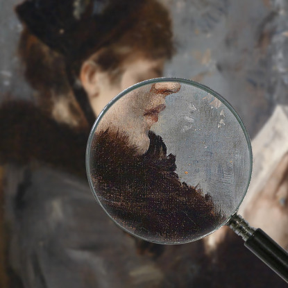 Ritratto Di Una Giovane Donna Alfred Stevens stal73 quadro stampato su tela