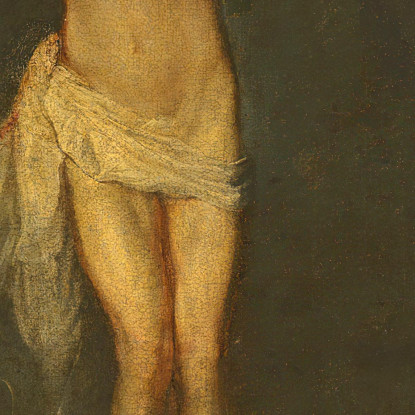 La Crocifissione Con Santa Rosalia Anthony van Dyck avd113 quadro stampato su tela