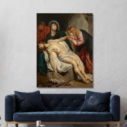 Il Compianto Sul Cristo Morto 2 Anthony van Dyck avd116 quadro stampato su tela