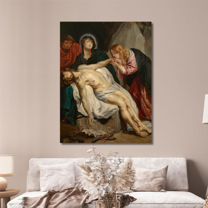 Il Compianto Sul Cristo Morto 2 Anthony van Dyck avd116 quadro stampato su tela