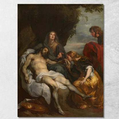 Il Compianto Sul Cristo Morto 3 Anthony van Dyck avd117 quadro stampato su tela