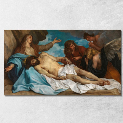 Il Compianto Sul Cristo Morto Anthony van Dyck avd118 quadro stampato su tela