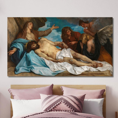 Il Compianto Sul Cristo Morto Anthony van Dyck avd118 quadro stampato su tela