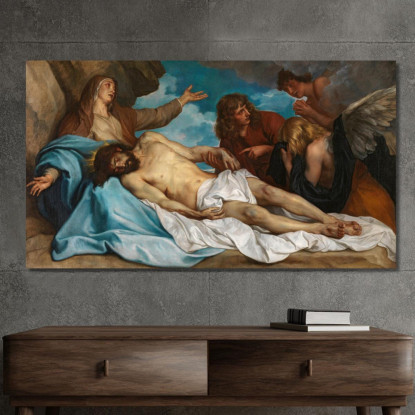 Il Compianto Sul Cristo Morto Anthony van Dyck avd118 quadro stampato su tela