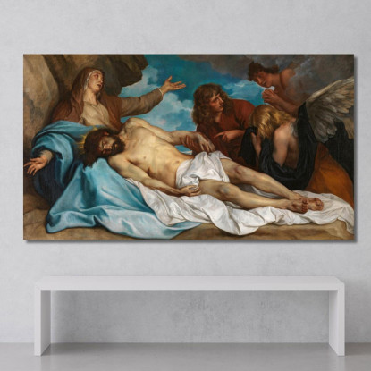 Il Compianto Sul Cristo Morto Anthony van Dyck avd118 quadro stampato su tela