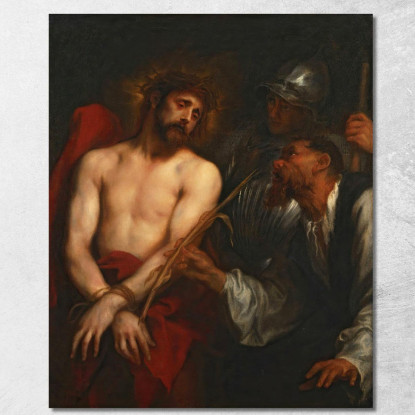 La Derisione Di Cristo Anthony van Dyck avd120 quadro stampato su tela