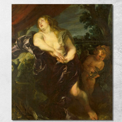 La Santa Maddalena Penitente Anthony van Dyck avd124 quadro stampato su tela