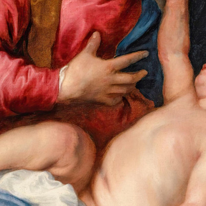 La Vergine E Il Bambino Anthony van Dyck avd127 quadro stampato su tela