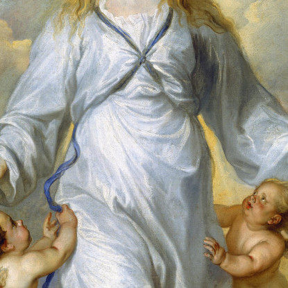 La Vergine Come Intercessore Anthony van Dyck avd128 quadro stampato su tela